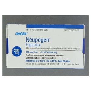 Neupogen Injection 300mcg/mL SDV 1mL 10/Package
