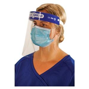 HSI Protective Shield Pre-Assembled Clear / Blue Disposable 50/Bx