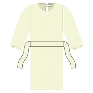 ComfortGuard Isolation Gown AAMI Level 2 SMS Large Blue 10/Bg