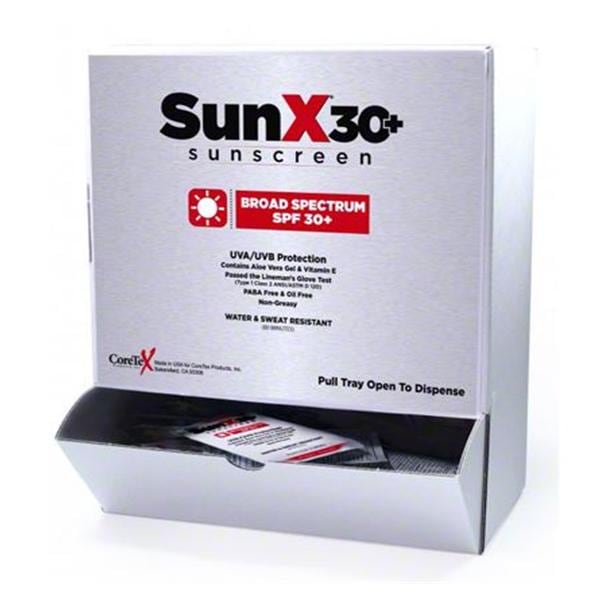 Sunscreen Lotion .25oz Water Resistant Packet 25/Bx
