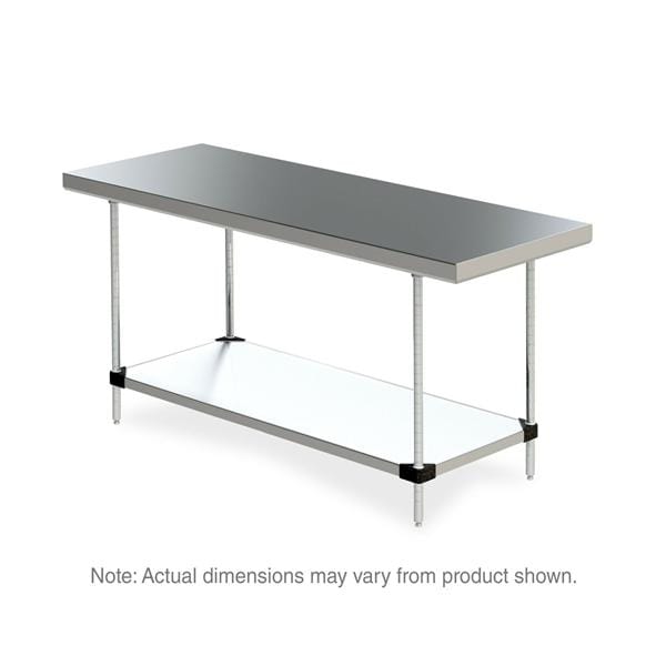 Stationary Worktable 800lb Capacity 24x60 Stainless Steel Ea