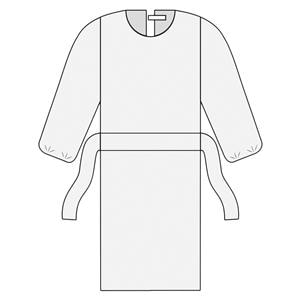 ComfortGuard Isolation Gown AAMI Level 2 SMS X-Large Yellow 10/Bg