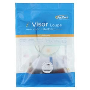 iVisor Loupe Shield Kit One Size Adjustable Prl Wht Reusbl w/ 3 Rplcmnt Shlds Ea