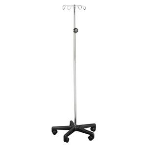 IV Stand 4 Hooks Adjustable Height