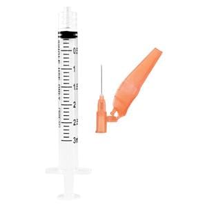 Sol-Care Safety Needle/ Syringe 25gx1" 3mL Safety Device Low Dead Space 50/Bx, 6 BX/CA