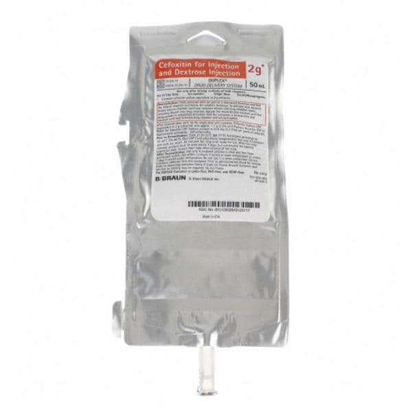 Cefoxitin/Dextrose Injection 2gm/Bag Bag 50mL 24/Package