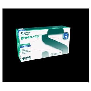 green X-free Nitrile Exam Gloves Small Green Non-Sterile 200/Bx
