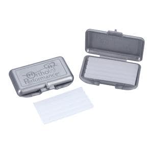 Ortho Performance Orthodontic Wax Patient Relief w/ Unscntd Cases Clr/Slvr 50/Pk