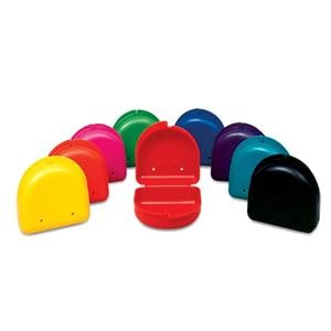 Ortho Technology Retainer Cases Keyholder Style Set Yellow 25/Pk