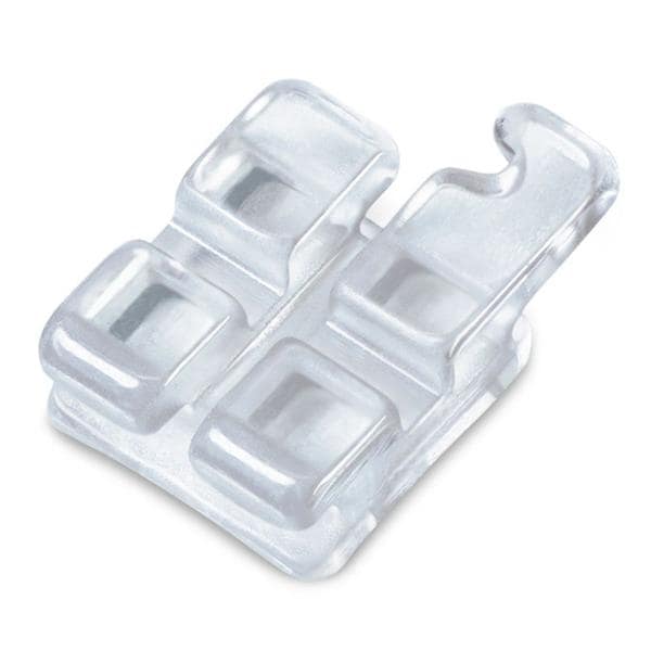 PURE MBT Orthodontic Ceramic Sapphire Bracket 0.022 in LR Cspd w/ Hk 10/Pk