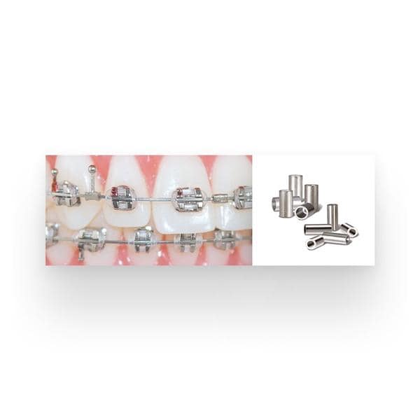 Crimpable Small Mini Stops Stainless Steel 50/Pk