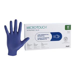 MICRO-TOUCH NitraFree Nitrile Exam Gloves Medium Blue Non-Sterile 200/Bx