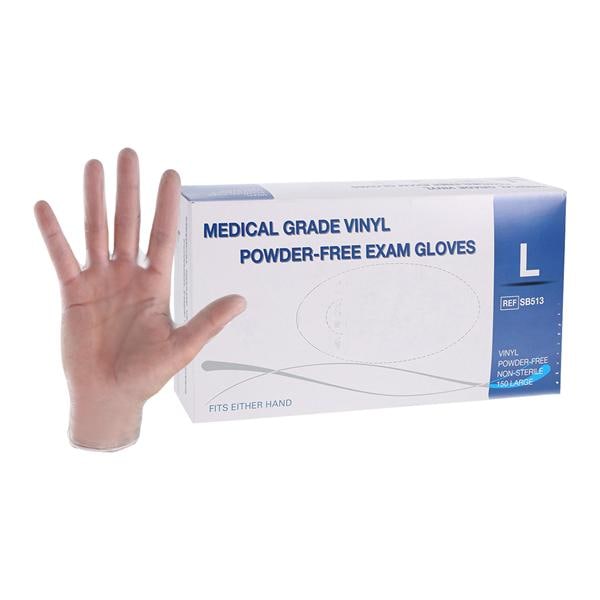 Vinyl Exam Gloves Large Clear Non-Sterile