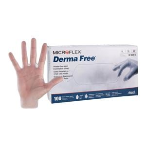MICROFLEX Derma Free Vinyl Exam Gloves X-Large Clear Non-Sterile 100/Bx
