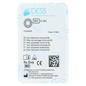 Scan Abutment Body Titanium 3.3 Straumann Bone Level Ea