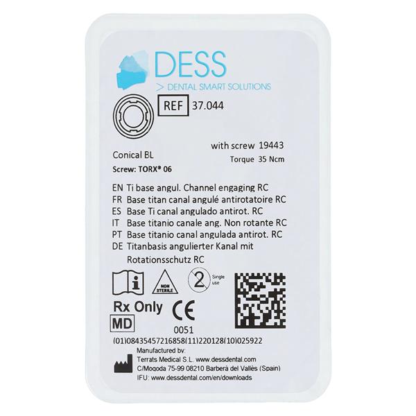 ANGLEBase Base Titanium Engaging 4.1/4.8 Straumann Bone Level Ea