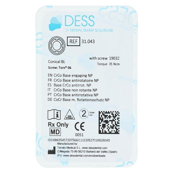 Interface Chrome Cobalt Engaging 3.3 Straumann Bone Level Ea