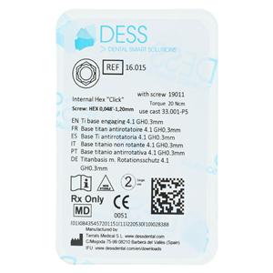 TI-Base Titanium Engaging 4.1 3i Biomet Certain Ea