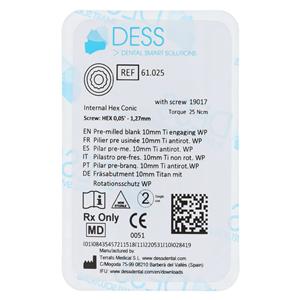 Abutment PreMilled Blank Titanium Engaging 4.5/5.0 Astra Osseospeed Ea