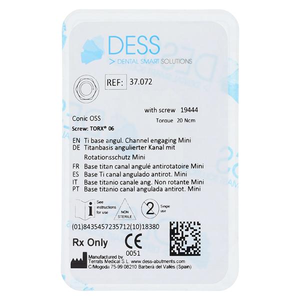 ANGLEBase Base Titanium Engaging Mini Hiossen Ea