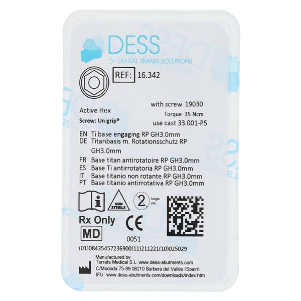 Base Titanium Engaging 4.3/5.0 Nobel Active Ea