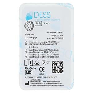 Base Titanium Non-Engaging 4.3/5.0 Nobel Active Ea