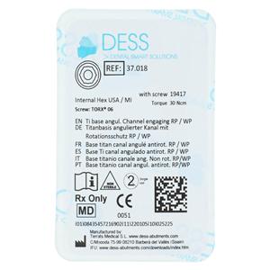 ANGLEBase Base Titanium Engaging 4.5 Zimmer Internal Hex Ea