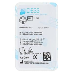 Scan Abutment Intraoral Body Titanium 4.5 Zimmer Internal Hex Ea