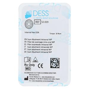 Scan Abutment Intraoral Titanium 5.7 Zimmer Internal Hex Ea