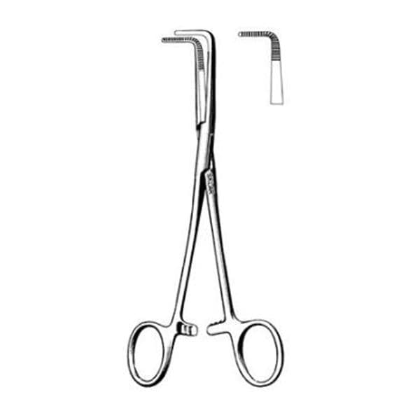 Sklarlite Mixter Hemostatic Forceps 90 RA 7-1/4" Stainless Steel Ea