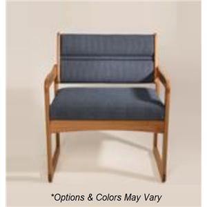 Valley Guest Chair Vinyl Cream Ea