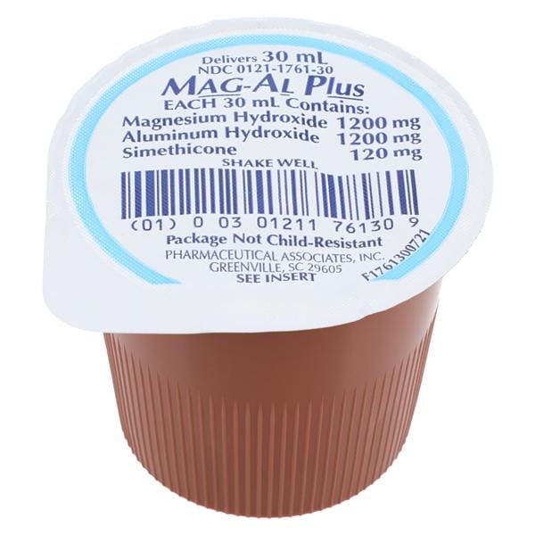 Mag-Al Plus Antcd/AntGs Liq 220mg/5mL SF Pepmnt 30mL Unit Dose Cups 100/Ca