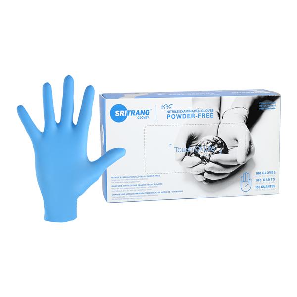 ViVa Nitrile Exam Gloves Medium Ocean Blue Non-Sterile, 10 BX/CA