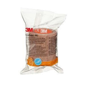 Coban Wrap Elastic 2"x1.6yd Beige/Tan Non-Sterile 36/Ca