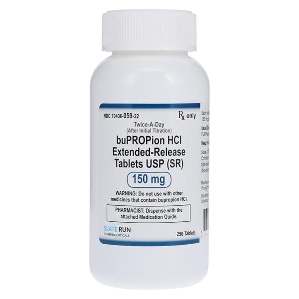 Bupropion HCl SR Extended-Release Tablets 150mg Bottle 250/Bottle Each