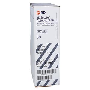 Insyte Autoguard Blood Control Catheter Shielded 16 Gauge 1.16" Gray 50/Bx, 4 BX/CA