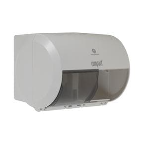 Compact Toilet Tissue Dispenser White Ea