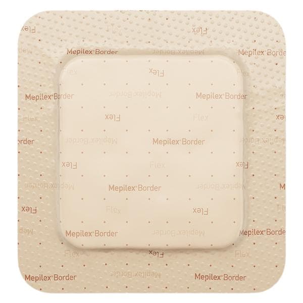 Mepilex Border Flex Fm Wound Wound Dressing 4x4 5 Layer Strl Sq Sft Adhs Tn Abs, 10 BX/CA