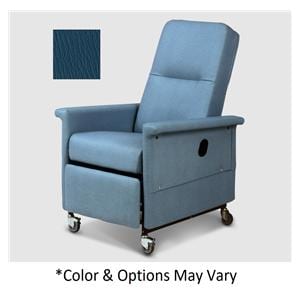 59 Series Transport Recliner All Steel/Powder-Coated Frame 300lb Man ClnlBl Ea