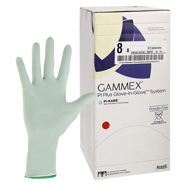 Gammex Polyisoprene Surgical Gloves 8 White / Green