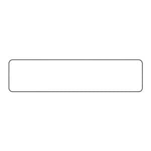 Multipurpose Label Blank Strip White Disposable 1/2x2" 1" Core 1000/Rl