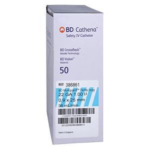 Cathena Catheter Access Device Shielded 22 Gauge 1" Blue 50/Bx, 4 BX/CA