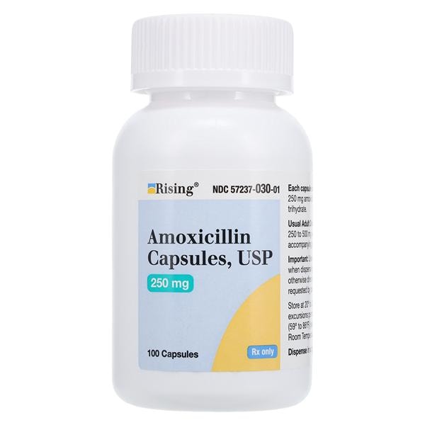 Amoxicillin Capsules 250mg Bottle 100/Bottle