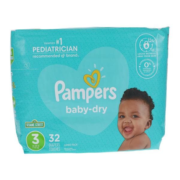 Pampers Baby-Dry Diaper Size 3 16-28lbs 32/Pk