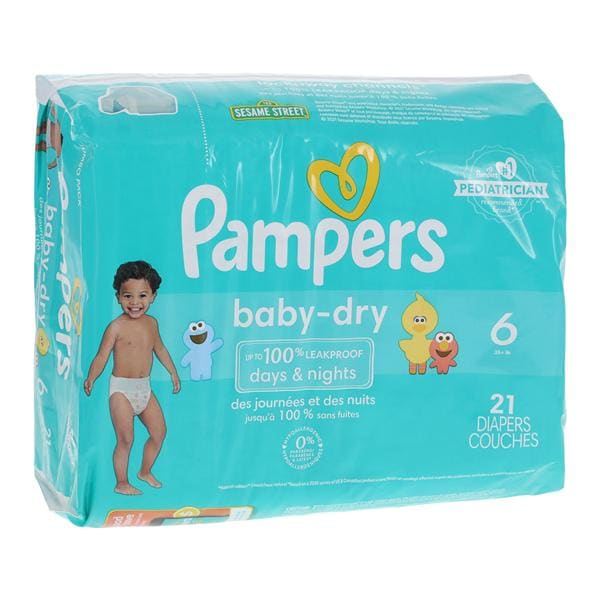 Pampers Baby-Dry Diaper Size 6 35lbs+ 21/Pk, 4 PK/CA