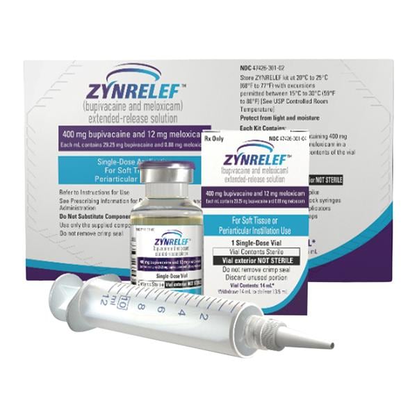 Zynrelef Extended-Release Injection 400mg/12mg SDV 14mL Each