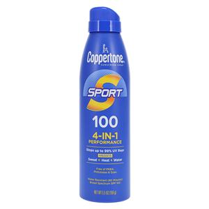 Coppertone Sport Sunscreen Spray Fragrance Free Adult 5.5oz Water Resistant Ea, 12 EA/CA