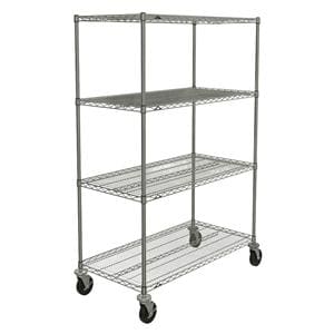 Super Erecta Brite Wire Shelving Unit Chrome Ea