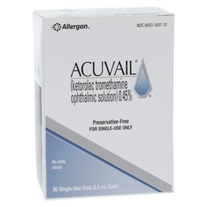 Acuvail Ophthalmic Solution 0.45% SDV 0.4mL 30/Package