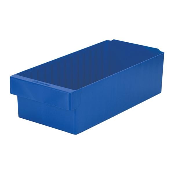 Storage Drawer Blue Plastic 18x8-3/8x4-5/8" 4/Ca